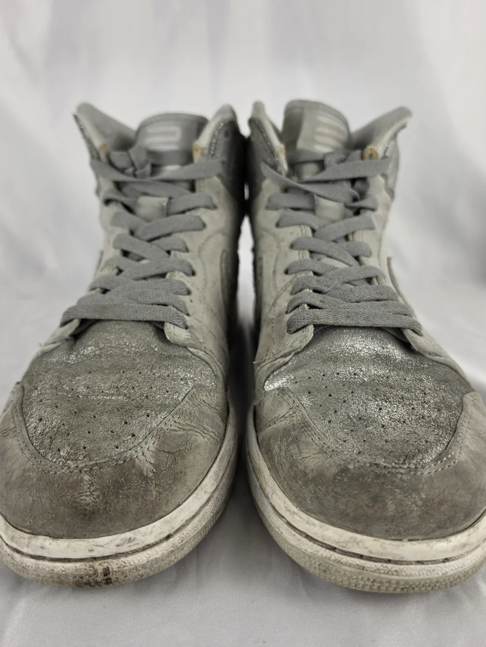 BEATERS 2009 Air Jordan 1 Retro “25th Silver Anniversary” Mens Size 9.5